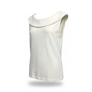 Rafaella Ivory Professional Top, Sleeveless 100% soft cotton